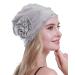 osvyo Chemo Headwear Turban Cap for Women - Cancer Beanie Hair Loss Sealed Packaging One Size Cotton Light Grey