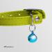 Collardirect Leather Cat Safety Collar with Elastic Belt & Bell | Adjustable 15-18 cm | Available in Black Blue Red Orange Green Pink Lime Green | International Shipping - Buy Online on GoSupps.com