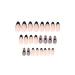 Sethexy Valentine Mandel False Nails - 24Pcs Pink Acrylic Art Press On Nails with Black Heart Design for Women & Girls - Perfect Love Heart Nails for a Romantic Look - Buy Online on GoSupps.com