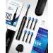 MySmile Electric Toothbrush for Adults - Rechargeable Sonic Toothbrush with 6 Brush Heads & Travel Case - 5 Modes Timer - 48000VPM - Black - Buy Online on GoSupps.com