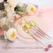 90 Piece Gold Plastic Silverware Set with Pink Handles - Perfect for Parties and Weddings - Buy Online on GoSupps.com