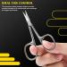 Professional Grade FVION Curved Cuticle Scissors for Men and Women - Extra Fine Stainless Steel Manicure Scissors with Precise Pointed Tip - Buy Online on GoSupps.com