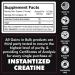 Gains in Bulk Instantized Creatine Monohydrate Powder Pre Workout Supplement for Muscle Endurance & Energy Sour Raspberry 30 Servings 100% Soluble No Bloating - Buy Online on GoSupps.com