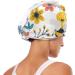 Lovely Bees Flowers Hair Towel 2 Pack - Super Absorbent Quick Dry Turbans for Women & Girls - Buy Online on GoSupps.com