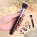 Foundation Make Up Brush Kabuki Flat Top Makeup Brushes Perfect for Blending Liquid Application for Concealer Powder Cream or Flawless Powder Cosmetics - Buy Online on GoSupps.com