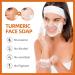 Natural Turmeric Soap Bar for Dark Spots | Vitamin C Face & Body Wash | Cooling & Moisturizing Skincare - Buy Online on GoSupps.com