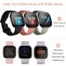 4 Pack iVoler Screen Protector Tempered Glass & Hard PC Bumper Cover for Fitbit Sense/Versa 3 - Full Coverage Protective Case in Black - Buy Online on GoSupps.com