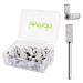 Lavinda 80 Piece Small Sanding Bands Nail Drill Bit Fine Sanding Bands for Nail Drill with 3.1mm Mandrel Bit for Acrylic Nails Gel Removing Shaping Polishing Nail Salon Use (180 Grit Zebra) 180 Grit Zebra
