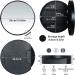 SDK Round Bathroom Mirror Cabinet - Black 50CM: Wall Storage & Medicine Cabinet with Slow-Close Wooden Frame - 3 Level Organization - Buy Online on GoSupps.com
