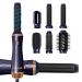 1000W Airstyler Styling brushes Set 6 In 1 warm air brush set negative ions hairstyler with airstyler curling rod hairdryer round brushf hn blow dryer smoothing brush air styler thermal brush hair dryer set violet