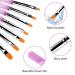 7-Piece Nail Art Brush Set - Professional Painting Pens & Dotting Tools for Gel Nails (Violet) | International Shipping Available - Buy Online on GoSupps.com