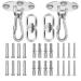 Realbrite punching bag bracket stainless steel ceiling hooks for boxing bags up to 450kg wearing power bomb -resistant punching bag wall bracket ideal ceiling holder for the punching bag suspension (2 pieces) 2 pieces 180 ceiling attachment
