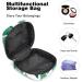 Shop Tropical Leaves Golden Frame Women's Period Pocket Bag | Portable Menstrual Cup Holder & Tampon Storage for Teens & Women - Multicolored - Buy Online on GoSupps.com