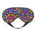 SSIMOO Colorful Butterfly Sleep Mask-Adjustable Breathable Fashionable Eye Mask for A Comfortable Sleep Experience Black
