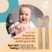 Infatot Baby Weaning Spoons Set - Silicone Baby Spoons for 4 Months+ - Self Feeding Cutlery for Infant - Cream - Buy Online on GoSupps.com