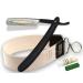 Razor Set Solingen string string and paste with a black razor with gold etching beginners and professional set with real leather made of Made in Germany