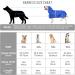 Docio Waterproof Dog Raincoat with Hood & Collar Hole | Reflective Strip | 3XL Blue Jacket for Medium & Large Dogs | 1 Pack - Buy Online on GoSupps.com