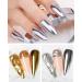 Buy Gold Silver Chrome Nail Powder | Holographic Metallic Glitter for Art & Manicure | International Shipping - Buy Online on GoSupps.com