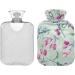 NAANLE Watercolor Tulip Hot Water Bottle with Cover - 1L Heat & Cold Therapy for Pain Relief & Warmth - Buy Online on GoSupps.com