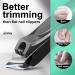 Jenney Slanted Edge Nail Clippers with Catcher - Professional Stainless Steel Diagonal Cutters for Fingernail and Toenail - No Splash Trimmer Clippers for Women and Men - Buy Online on GoSupps.com