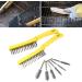 Stainless Steel Brush Set Long Handle Scratch Brush Multipurpose Cleaner Welding and Removing Rust 2  - Buy Online on GoSupps.com