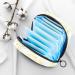 Women s Travel Makeup & Menstrual Cup Organizer - Large Capacity Storage Pocket with Gold Abstract Pattern | 4.7x6.6x6.6 in - Buy Online on GoSupps.com