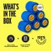 6 Rolls SPORTTAPE Self-Adhesive Football Sock Tape | 5cm x 4.5m - Navy Blue | Cohesive Bandage Sock Wrap Shin Pad Tape | Goalkeeper Wrist Tape & Football Ankle Tape | Pet & Vet Wrap for Dogs Horses Navy Blue 5x450 cm (Pack of 6) - Buy Online on GoSupps.com