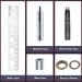 150 Sets 1/2 inch Grommet Tool Kit Bronze Metal Grommet Kit Eyelet Kit with Hole Punch for Leather  Fabric  Curtain - Buy Online on GoSupps.com
