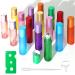 Tyfyh 16 pieces roll on glass bottles for essential oil roll on bottle of empty 10ml glass roller Refillable container Multicolor glass roller bottles with stainless steel roller balls for essential oil