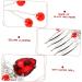 FRCOLOR Hair Comb Girl Headpiece Wedding Hair Accessories Hairpin Rhinestone Clips for Hair Bridal Hair Pin Hair Accessories for Women Decorative Hair Clips Bridal Headpiece Metal - Buy Online on GoSupps.com