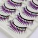 YangMeng Purple Diamond Eyelashes | Thick Exaggerated False Lashes for Cosplay & Dance Performance - Natural Look - Buy Online on GoSupps.com