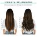 Doores Clip-In Hair Extensions | Real Balayage Natural Black to Chestnut Brown | 12 Inch 80g Remy Hair | 7 Pieces - Buy Online on GoSupps.com