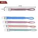 Iopykkoa Pacifier Chain - 4 Pack Cotton Clips for Boys & Girls - Colorful Triangle Design in Green Pink Blue Purple - Ideal for Bibs | International Shipping - Buy Online on GoSupps.com