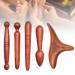 Massage wood trigger point massager 4 pieces of trigger point massage tab made of wood trigger point massage device foot trigger point massage for shoulder back leg relaxation pain relief