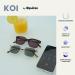 Opulize Koi Sunglasses - Large Rectangular Frame - UV400 Tinted Glasses for Men & Women - Unisex Spring Hinges - S50 +2.50 Diopters - Black - Buy Online on GoSupps.com
