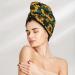 Sunflower Coral Velvet Dry Hair Cap | Ideal for Home Travel Pool Parties & Baths - Quick Drying & Stylish - Buy Online on GoSupps.com