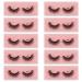 10 Pairs 6D #500-#509 To Choose False Eyelashes Natural Look Eyelashes Short Soft Fake Lashes 100% Handmade Lashes Wispies Reusable Eye Lash +1pcs Tweezer (#509)