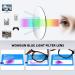 Buy Unisex Blue Light Filter Glasses - Nerd Style Non-Prescription Clear Lens in Black Fire Leopard & Clear | Best Eye Protection for Screen Use - Buy Online on GoSupps.com