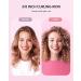 Wavytalk 3/8 Inch Small Curling Iron for Short & Long Hair - Ceramic Barrel, Adjustable Temperature - Heat Resistant Glove Included - Rose Pink/No Clip Rose Gold - Buy Online on GoSupps.com
