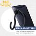 Mirrorvana Fogless Shower Shaving Mirror - Anti-Fog, Shatterproof, Hanging Hook, Hot Water Chamber, 8x7 inches, Black - Buy Online on GoSupps.com
