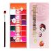 Matte Lip Gloss - 20 Shades Eyeshadow Palette Lightweight Matte Creamy Tinted Blush Waterproof and Smudge-Proof for Evening Everyday Makeup and Parties