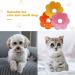 3Pcs Cat Recovery Collar Set - Sunflower Neck Cone for Anti-Licking & Biting - Pink Orange Yellow - Buy Online on GoSupps.com