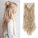 Elailite clip in extensions such as real hair cheap hair parts 8 tressen 18 clips for complete hair extension corrugated hair extreme 24 "(60cm) -140g honeyblond/blond 60 cm honeyblond/blonde
