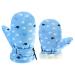 Toddler Waterproof Mittens Fleece Lined Baby Boys Girls Winter Warm Glove Kids Snow Infant Ski Mitten for 3M-5T Little Whale 3-12M(No thumb)