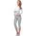 Be Mammy Maternity 3/4 Leggings - Size L Melange | Comfortable Pregnancy Pants - Buy Online on GoSupps.com