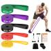 Fokky fitness straps 5 set resistance band Resistance Bands Set in 5 strength fitness band with door anchor 2* handles carrying bag and training instructions resistance tapes for crossfit yoga pilates yellow red black purple green