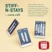 Stiff-N-Stay Plastic Magnetic Collar Stays by W rkin Stiffs - Durable & Adjustable One Size - Perfect for Every Collar - Buy Online on GoSupps.com