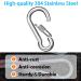 SpotDoo 304 Stainless Steel Locking Carabiner Clip - Heavy Duty Spring Snap Hook (4 Inch) - M10 - Buy Online on GoSupps.com