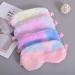DAZAIGE Plush Tie Dye Sleeping Masks - Set of 4 | Soft Eye Cover for Travel, Nap & Sleepover | Comfortable Blindfold with Satin Back - Buy Online on GoSupps.com