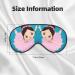 BREAUX Little Ballerina Dancing Girl Print Eye Mask - Double Sided Blackout Sleep Mask for Women & Men | International Shipping Available - Buy Online on GoSupps.com